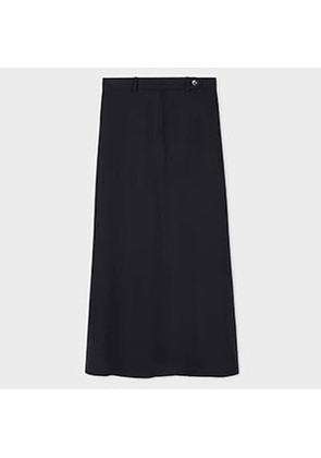 Paul Smith Women's Dark Navy Maxi Skirt Blue