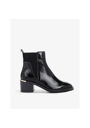 Womens Carvela Liberty Heeled Patent-Leather Ankle Boots