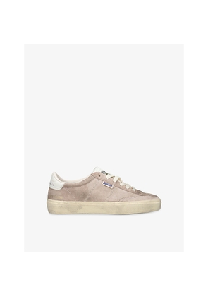 Womens Golden Goose Soul Star Suede Low-Top Trainers