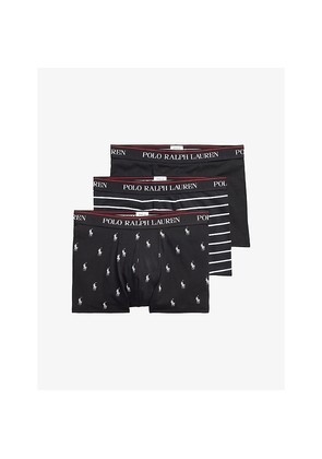 Mens Polo Ralph Lauren Classic Pack Of Three Stretch-Cotton Trunks