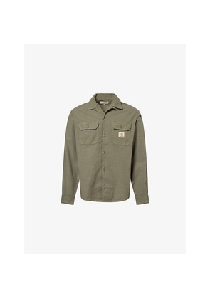 Mens Carhartt WIP Kelsey Dyed Cotton Shirt