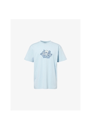 Mens Carhartt WIP Lab Ink Graphic-Print Crewneck Cotton T-Shirt