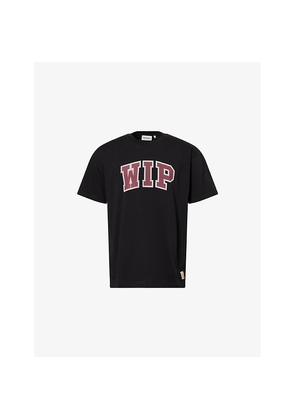 Mens Carhartt WIP Wip Text-Print Crewneck Cotton T-Shirt