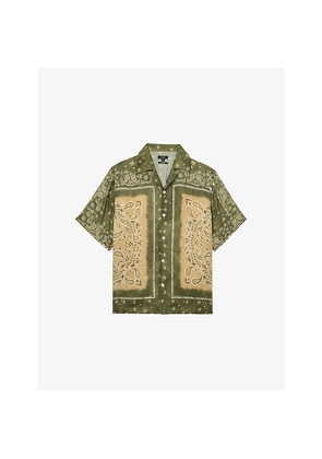 Mens Reiss Vicente Paisley-Print Woven Shirt