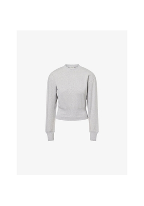 Womens Adanola Cinch Hem Cotton-Modal Jersey Sweatshirt