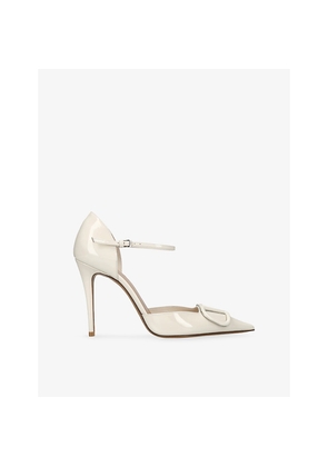 Womens Valentino Garavani Vlogo Signature 100 Leather Pumps