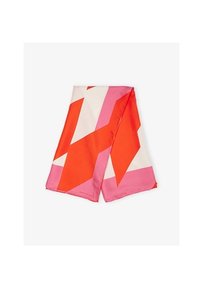 Womens Dries Van Noten Polka Dot-Print Silk Scarf