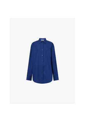 Womens Monday La Jolla Loose-Fit Cotton Shirt