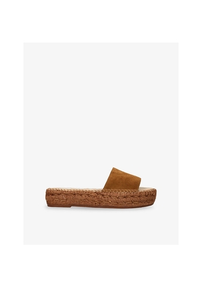 Womens Manebi Chunky Suede Espadrille Slides