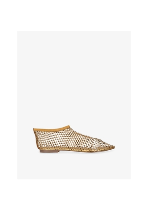 Womens Steve Madden Mino R Embellished Woven Ballet Flats