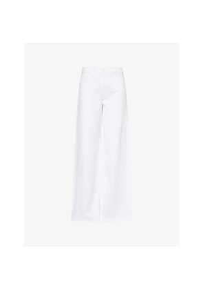 Womens Mother The Rerun Wide-Leg Denim Jeans
