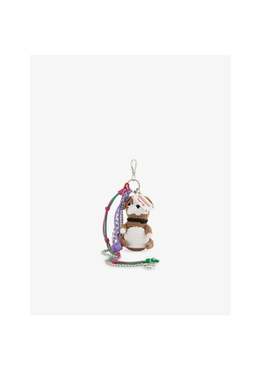 Mens Charles Jeffrey Loverboy Bulldog Crochet Bag Charm