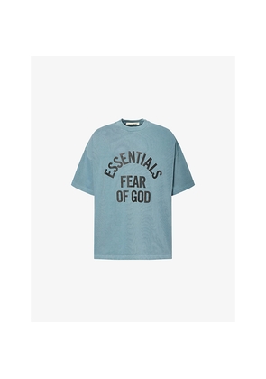 Mens Fear Of God Essentials Campus '90S Brand-Print Cotton-Jersey T-Shirt