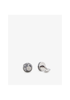 Mens Tateossian Carousel Gear Nuovo Palladium-Plated Metal Cufflinks
