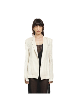 Lightweight Cashmere Canvas Blazer