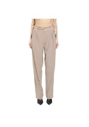 Tailored Trousers With Tulle Inserts