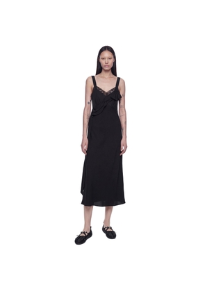 Bow Sash Slip Midi Dress