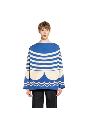 Graphic Stripe Poplin Top