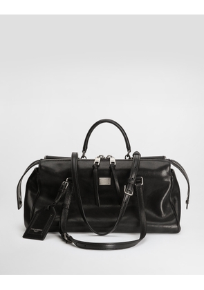 Dolce & Gabbana Vittoria Calfskin Bag - Woman Shoulder And Crossbody Bags Black Onesize