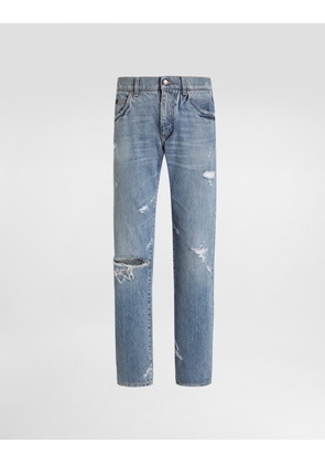 Dolce & Gabbana Denim Trousers - Man Denim Multi-colored 54