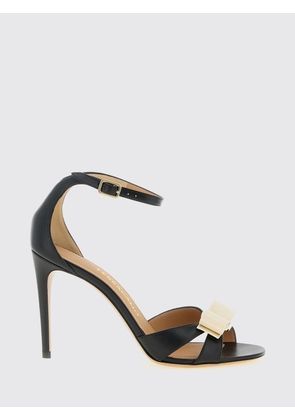 Heeled Sandal FERRAGAMO Woman color Black
