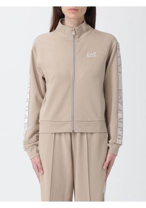 Sweatshirt EA7 Woman color Beige