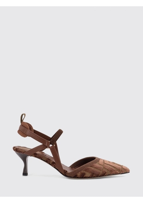 High Heel Shoes FENDI Woman color Brown