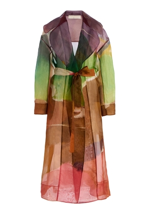Ulla Johnson Novalie Printed Silk Chiffon Coat - Moda Operandi