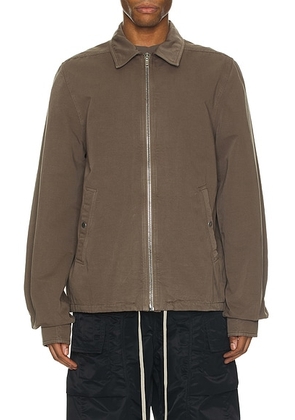 DRKSHDW by Rick Owens Zipfront Jacket in Dust - Grey. Size M (also in ).