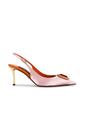 Dolce & Gabbana Slingback Pump in Rosa & Arancio - Pink. Size 37 (also in ).