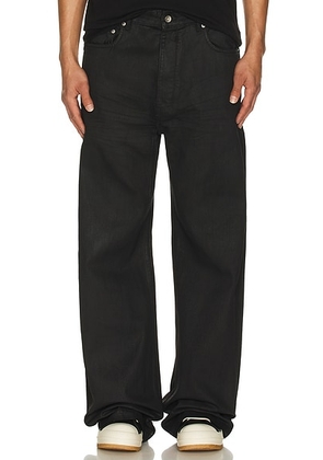 DRKSHDW by Rick Owens Geth Jeans in Black Wax - Black. Size 32 (also in ).