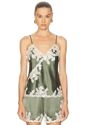 By Malene Birger Madeleine Top in Deep Lichen Green - Green. Size 38 (also in 42).