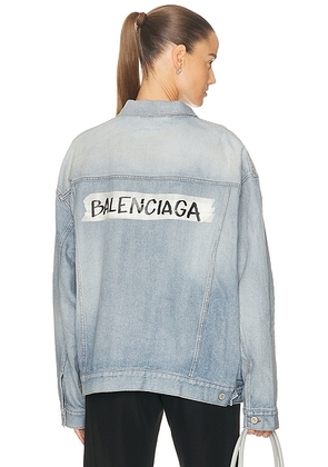 Balenciaga Regular Jacket in Dirty Light Blue - Blue. Size M (also in XS).