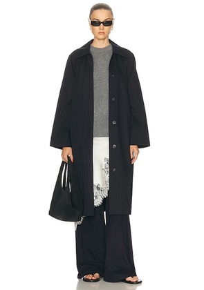 Jenni Kayne Leo Trench Coat in Dark Navy - Navy. Size L (also in M, XS).