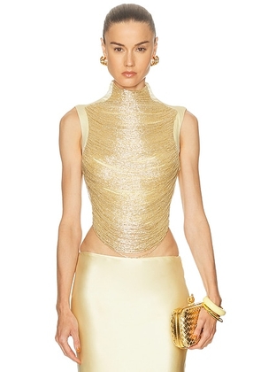 Cult Gaia Taraji Top in Tapestry Multi - Lemon. Size L (also in M, S, XS).