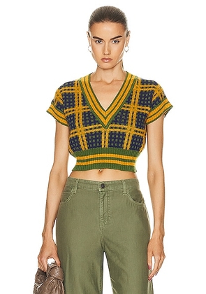 Marni V-neck Sweater in Lawngreen - Olive. Size 44 (also in ).