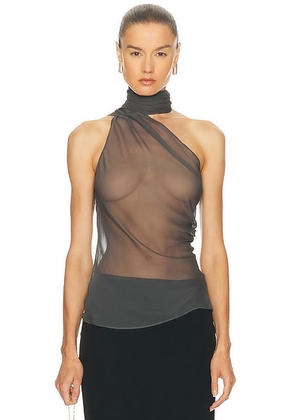 L'Academie by Marianna Mei Top in Gray - Grey. Size M (also in ).
