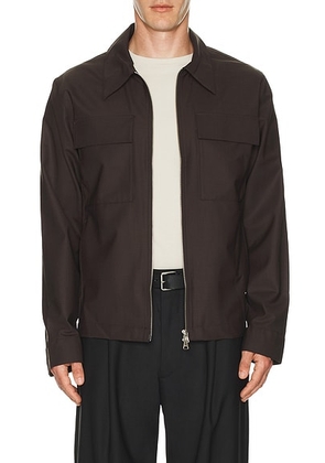 NN07 Alban Jacket in Demitasse - Chocolate. Size L (also in ).