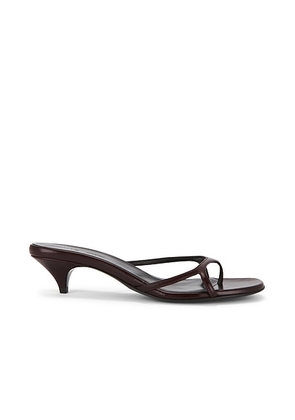 KHAITE Mila Sandal in Bordeaux - Burgundy. Size 36 (also in ).