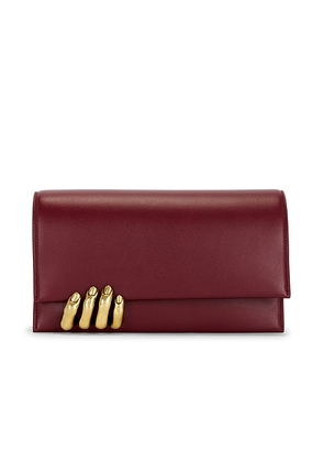 KHAITE Hand Clutch in Oxblood - Burgundy. Size all.