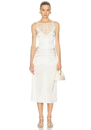 Karen Arcanjo Forli Dress in Ecru - White. Size 34 (also in 36, 38, 40).