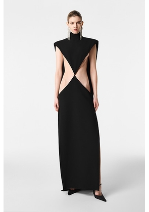 REVOLVE LOS ANGELES Ravena Gown in Black With Black - Black. Size M (also in S).