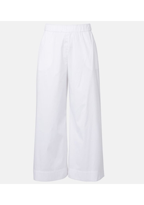 Max Mara Pece cropped cotton-blend wide-leg pants
