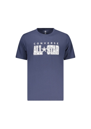 Converse Blue Cotton Men's T-Shirt - XS