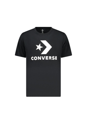 Converse Black Cotton Men's T-Shirt - XS
