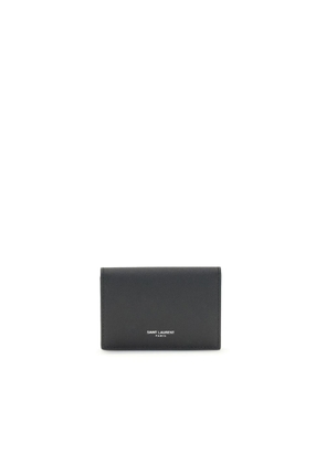 Saint Laurent Black Calf Leather Bos Taurus Wallet