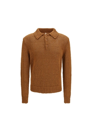 Sunflower Brown Cotton Polo Shirt - L