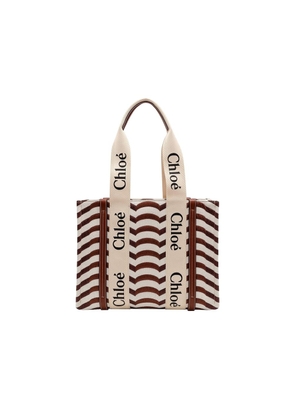 Chloé Beige Linen Tote Bag