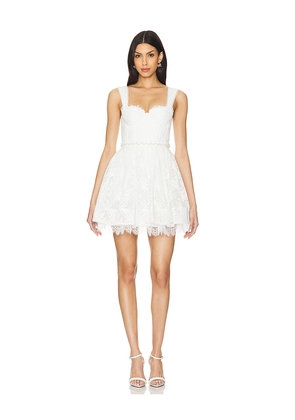 Alice + Olivia Hope Mini Dress in White. Size 2. Also in 10.