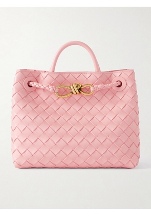 Bottega Veneta - Andiamo Small Intrecciato Leather Tote - Pink - One size